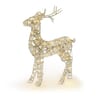 STT LED Dekoration Gold reindeer 40 LED, ww, 30x10x46cm, Timer 6/18, outdoor