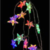 Dameco LED Outdoor Lichterkette Stern 9.9m LED ww, inkl. Timer 6/18h, exkl. 3x AA