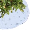 2046241 - Mediatech Dameco Christbaumdecke Sterne, Plüsch D: 70 cm, Silber-Weiss, Textil