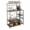 2243960 - Mediatech Relaxdays Lagerregal mit 7 Ablagen Braun/Schwarz