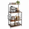 2243961 - Mediatech Relaxdays Lagerregal mit 4 Ablage Braun/Schwarz