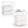 2243972 - Mediatech Relaxdays Beistelltisch mit 2 Schubladen 2er Set, Weiss