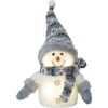 Star Trading LED Schneeman grau klein 1 LED, Bat: 3x AAA, LxB: 15x25 cm