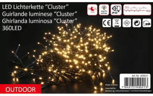 1252971_4 - Mediatech Dameco LED Outdoor Cluster LK L: 360cm, 360 LED, warm weiss