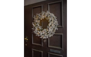 STT LED Kranz Snowy Wreath 50 180LED ww, 165tips, D50cm