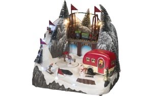 Konstsmide LED Szenerie Landschaft Musik LED farbig, USB & Batterie, exkl. 3x AA