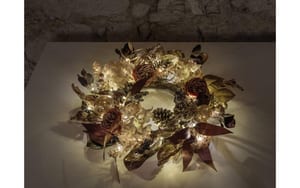 1768422_1 - Mediatech STT LED Kranz Flower wreath 75 LED, ww, D75cm, Timer 6/18, indoor