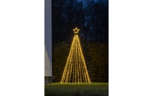 Konstsmide LED Tannenbaum Stern 180 cm 515 bernsteinfarbene LED, 6W, Timer, IP55