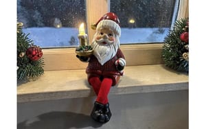 2046220_2 - Mediatech Dameco Led Figur Santa Kantenhocker exkl. 2xAAA Batterien, Timer-Funktion