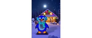 Dameco LED Figur Pinguin Outdoor, mit Infinity Effekt