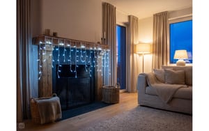 COCON Eiszapfen-Lichterkette 240 LEDs 5.8m x 0.8m, neutralweiss, IP55
