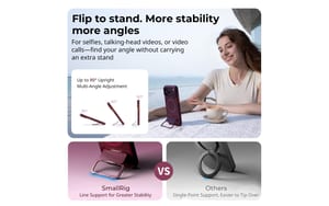 SmallRig CS-S1 Phone Case with Stand for iPhone 18/ 17 Pro Max (Dark Cherry)