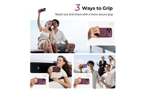SmallRig CS-S1 Phone Case with Stand for iPhone 18 Pro / 17 Pro (Dark Cherry)