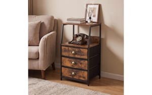 2243955_3 - Mediatech Relaxdays Beistelltisch mit 3 Schubladen Masse H x B x T: ca. 72 x 40 x 29 cm