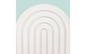 2243963_5 - Mediatech Relaxdays Wandregal Boho 1 Ablage 2er Set, Weiss