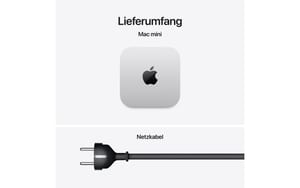 Mac Mini (M5 Pro), Silber, Z1UD 15C CPU, 16C GPU, 64GB, 1TB, 2.5 GbE