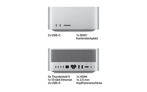 2252837_2 - Mediatech Mac Studio (M5 Max), Silber, Z1U4 18C CPU, 40C GPU, 64GB, 2TB, 10 GbE