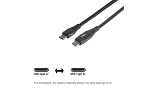 2259851_2 - Mediatech Club 3D, Safe-Kabel USB Typ-C mit Lade-Display 2 m, 240W