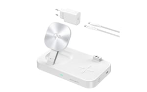 2261002 - Mediatech 4SMARTS Qi2 15W Multi-Ladestation MagSafe Weiss kaufen Schweiz | Mediatech.ch
