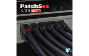 2262432_4 - Mediatech PatchSee Cat.8.1 U/FTP Patchkabel 4.9m, Schwarz, LED-Identifikation