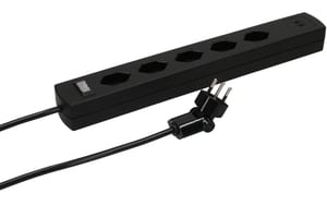 2265559_4 - Mediatech Max Hauri Steckdosenl. Safety Line 5x Typ 13 90°, sz Schal. USB Mag. 2m cli.