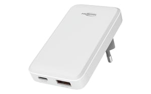 2266092 - Mediatech Ansmann USB-C Wall Charger flaches Ladegerät 2 USB Ports kaufen Schweiz | Mediatech.ch