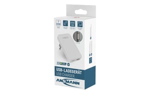 2266092_1 - Mediatech Ansmann USB-C Wall Charger flaches Ladegerät 2 USB Ports