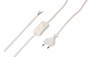 2267795 - Mediatech Max Hauri TDLF-Netzkabel H03VVH2-F2X0.75 2m weiss Schalter Typ 26 kaufen Schweiz | Mediatech.ch