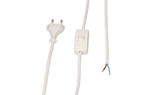 2267795_1 - Mediatech Max Hauri TDLF-Netzkabel H03VVH2-F2X0.75 2m weiss Schalter Typ 26