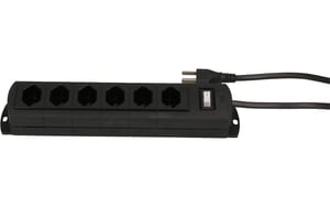 2277197_2 - Mediatech MAX HAURI Prime Line 6x Typ 23 Kunststoff Schwarz Schalter 3 m