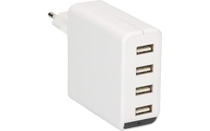 2277242_2 - Mediatech MAX HAURI Ladeadapter 4x USB-A, 24W, LED Indikator, weiss