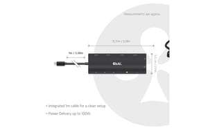 Club 3D Dockingstation CSV-2556 Hub Type-C 12-in-1