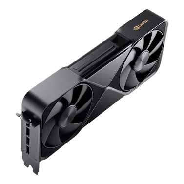 NVIDIA RTX PRO 6000 Blackwell Workstation Edition von PNY, Ansicht schräg von oben links