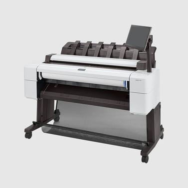 HP DesignJet T2600DRPS 36 Zoll, Ansicht von schräg vorne