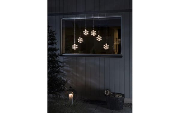 1177045_2 - Mediatech Konstsmide LED Lichtervorhang Schneeflocke 48 warm weisse Dioden, outdoor