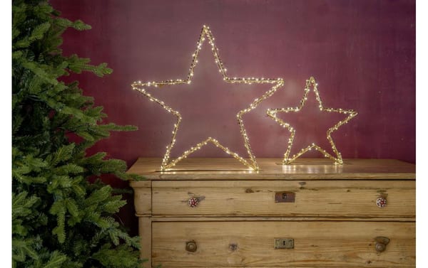 STT LED Glamour star standing 59 200LED ww, 59x9x57cm