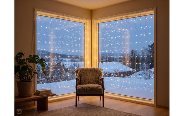 COCON Lichtervorhang 200 LEDs 1.5m x 2.0m, warmweiss, IP55