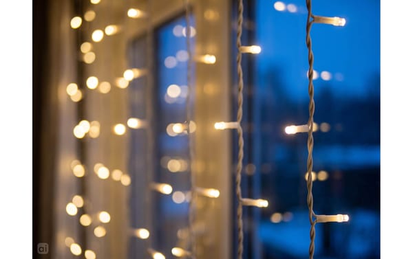 COCON Lichtervorhang 200 LEDs 1.5m x 2.0m, warmweiss, IP55