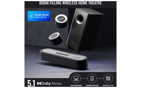 Majority Bowfell Halo 5.1 Dolby Atmos mit kabellosem Subwoofer