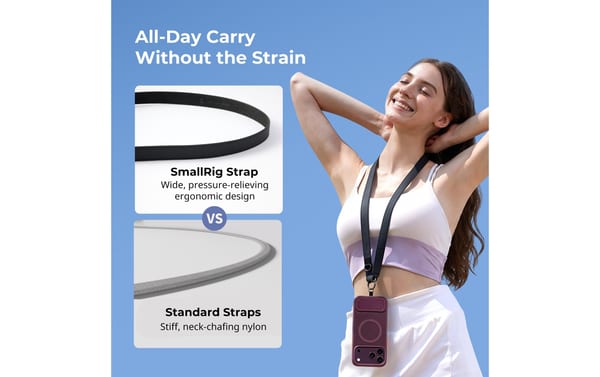 SmallRig BS-S1 2-in-1 Shoulder Strap Black