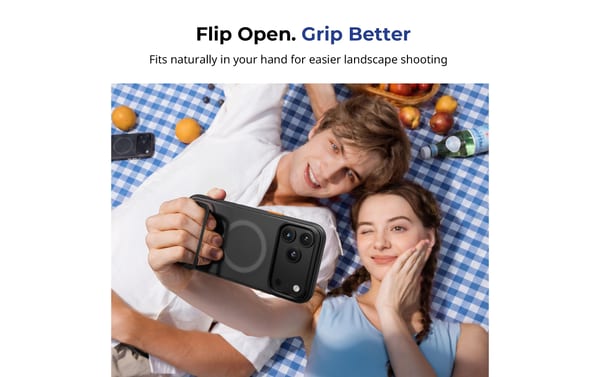 SmallRig CS-S1 Phone Case with Stand for iPhone 18 Pro / 17 Pro (Aurora Black)