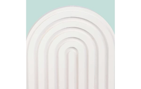 2243967_5 - Mediatech Relaxdays Wandregal Boho 3 Ablagen 2er Set, Weiss