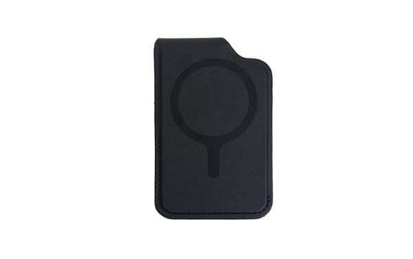 VALENTA Card Wallet Stand CameraFit Black, MagSafe