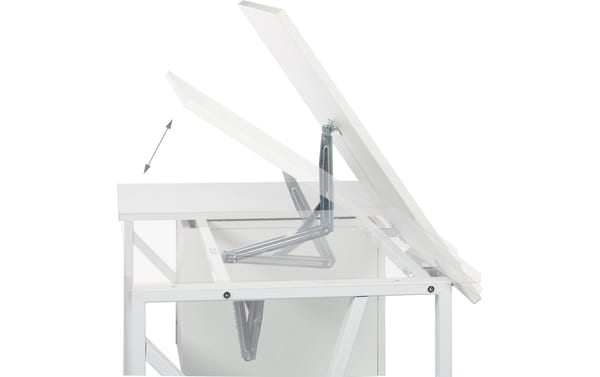 2256164_2 - Mediatech Relaxdays Schreibtisch neigbar weiss, 75x110x55cm (HxBxT)