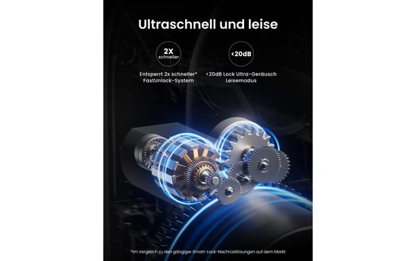 SwitchBot Smart Lock Ultra Vision Combo Aluminiumlegierung Schwarz