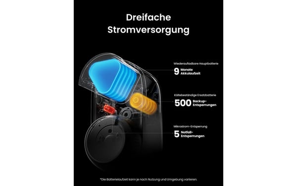 SwitchBot Smart Lock Ultra Vision Combo Aluminiumlegierung Schwarz