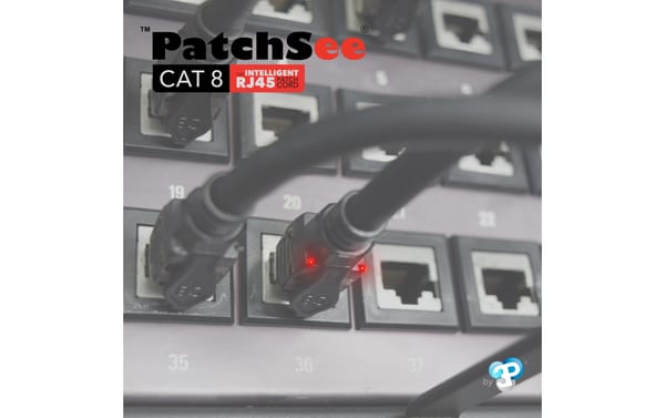 2262432_2 - Mediatech PatchSee Cat.8.1 U/FTP Patchkabel 4.9m, Schwarz, LED-Identifikation