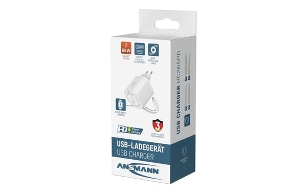 2266094_2 - Mediatech Ansmann USB Ladegerät mit USB-C Kabel und Apple Watch Charger