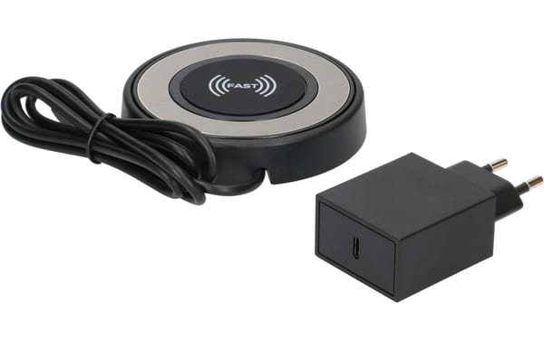 2277193_4 - Mediatech MAX HAURI Wireless Quick Charger 15 W 1.00 m Schwarz