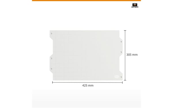 2278191_2 - Mediatech Supermagnete Stahlwandpaneel 42.5 x 30.5 cm, weiss